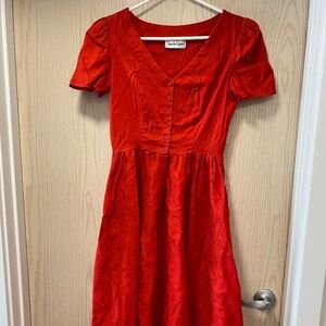 Diane von Furstenbeg  Red   Size 6 Women’s Maxi Dress.